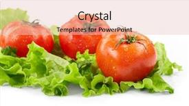  Presentation with loss - Slides with weight loss free - tomatoes and lettuce background and a lemonade colored foreground
