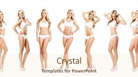  Presentation with weight loss - Colorful slide set enhanced with sports nutrient - fit and sporty girl backdrop and a lemonade colored foreground