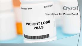  Presentation with fat metabolism - Slide deck with weight-loss-pills-are-medications background and a white colored foreground
