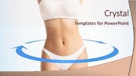  Presentation with body balance - Slide deck consisting of weight loss sports exercising water background and a lemonade colored foreground