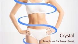  Presentation with body balance - Amazing PPT theme having weight loss sports exercising water backdrop and a lemonade colored foreground