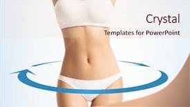  Presentation with body balance - Cool new presentation theme with weight loss sports exercising water backdrop and a lemonade colored foreground