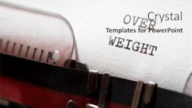  Presentation with weight - Cool new PPT theme with weight-phrase-written backdrop and a white colored foreground