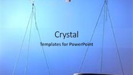  Presentation with balance scale - Audience pleasing presentation theme consisting of weight scale balance backdrop and a light blue colored foreground