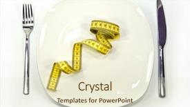  Presentation with is silenced duct tape - Cool new presentation theme with weight watcher - measuring tape on a dish backdrop and a soft green colored foreground