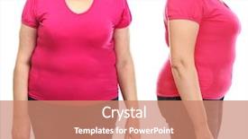  Presentation with weightloss - PPT theme with weightloss on white background health background and a  colored foreground