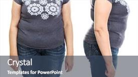  Presentation with weightloss - Cool new PPT theme with weightloss on white background health backdrop and a  colored foreground