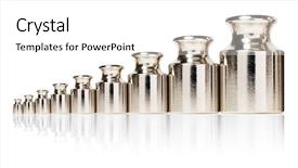  Presentation with scales of justice - Colorful slides enhanced with weights-set-for-scales backdrop and a white colored foreground