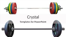  Presentation with weight - Slides having weights under the white background background and a  colored foreground