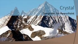  Presentation with refuge - Amazing slides having weisshorn-and-zinalrothorn-seen backdrop and a light blue colored foreground