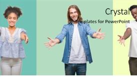  Presentation with chinese american - Amazing presentation theme having welcome - composition of african american hispanic backdrop and a soft green colored foreground