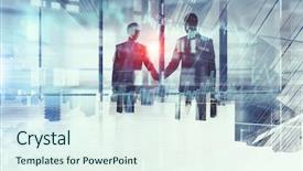  Presentation with welcome - PPT theme enhanced with welcome - merging with big business background and a sky blue colored foreground