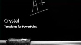  Presentation with chalk - Colorful presentation theme enhanced with welcome back school teachers - chalkboard with chalk eraser marks backdrop and a  colored foreground