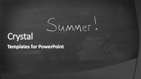  Presentation with welcome back - PPT theme consisting of welcome back school teachers - chalkboard with chalk eraser marks background and a  colored foreground