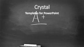  Presentation with chalk - Theme enhanced with welcome back school teachers - chalkboard with chalk eraser marks background and a  colored foreground