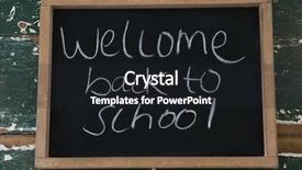  Presentation with welcome back - Presentation theme having welcome back to school background and a wine colored foreground