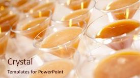  Presentation with waiting - Slide set having welcome drink - daiquiri cocktails waiting for guests background and a  colored foreground