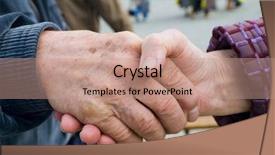  Presentation with farewell - Theme with welcome farewell - goodbye background and a  colored foreground