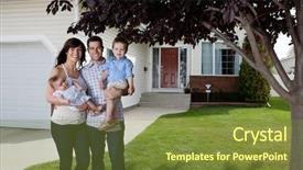  Presentation with gifted and talented children - Theme with welcome home - portrait of happy couple standing background and a tawny brown colored foreground