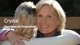  Presentation with women mechanics - PPT layouts having welcome hug - women hugging each other background and a tawny brown colored foreground