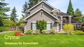  Presentation with luxury house - Beautiful slides featuring welcome ppts - luxury house in vancouver canada backdrop and a tawny brown colored foreground