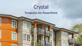  Presentation with house window - Presentation having welcome ppts - top of the house background and a  colored foreground