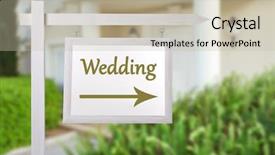  Presentation with north indian wedding invitation - Cool new slide deck with welcome sign - signboard with word wedding backdrop and a mint green colored foreground