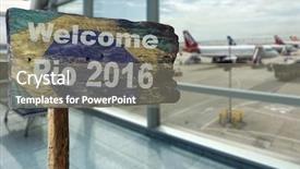  Presentation with welcome - Amazing slide set having welcome sign to rio de backdrop and a  colored foreground