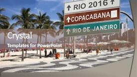  Presentation with welcome to auditor - Presentation design consisting of welcome sign to rio de background and a  colored foreground