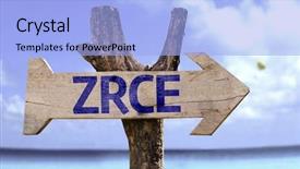  Presentation with beach - Audience pleasing PPT layouts consisting of welcome slides - zrce wooden sign backdrop and a light blue colored foreground