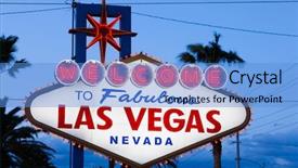  Presentation with las vegas - Audience pleasing theme consisting of welcome to fabulous las vegas backdrop and a teal colored foreground