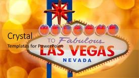  Presentation with las vegas sign - Cool new PPT layouts with welcome to fabulous las vegas sign blurred highlights bokeh nevada photo mount backdrop and a gold colored foreground