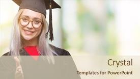  Presentation with lactation young woman breastfeeding - Presentation theme enhanced with welcome education - young blonde woman wearing graduate background and a lemonade colored foreground