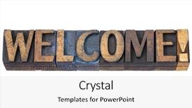  Presentation with black ink - Colorful PPT theme enhanced with welcome word - isolated text backdrop and a white colored foreground
