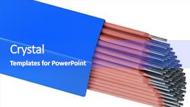  Presentation with welding - Amazing presentation design having welding rods isolated with clipping backdrop and a cobalt blue colored foreground