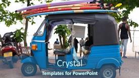  Presentation with tourism business - Amazing slide set having weligama-sri-lanka-march-7 backdrop and a ocean colored foreground