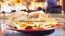  Presentation with meal plan - Presentation design consisting of well balanced healthy diet background and a  colored foreground