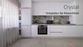  Presentation with well - PPT theme featuring well-designed-white-large-modern background and a light gray colored foreground