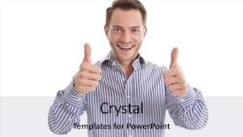  Presentation with successful - Cool new slide set with well done - portrait of isolated handsome successful backdrop and a light blue colored foreground