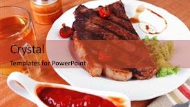  Presentation with harlem new york - Presentation theme enhanced with well done - rural design new york meat background and a red colored foreground