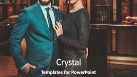  Presentation with couple nature luxury - Presentation enhanced with well-dressed couple in luxury background and a dark gray colored foreground