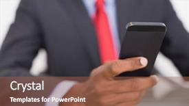  Presentation with well - PPT layouts with well dressed young businessman text background and a tawny brown colored foreground