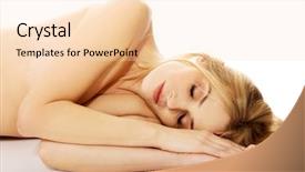  Presentation with well - Cool new PPT theme with well groomed pregnant woman relaxing on the floor backdrop and a lemonade colored foreground