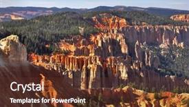 Presentation with utah - Cool new presentation design with well-known bryce canyon in state of utah usa backdrop and a tawny brown colored foreground