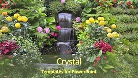  Presentation with beds - Presentation enhanced with well-known butchart garden background and a tawny brown colored foreground