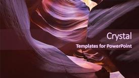  Presentation with luminescence - Amazing PPT theme having arizona winter nature background - well-known canyon antelope backdrop and a tawny brown colored foreground
