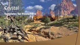  Presentation with utah - Audience pleasing presentation theme consisting of well-known orange rocks in bryce canyon in state of utah usa backdrop and a teal colored foreground