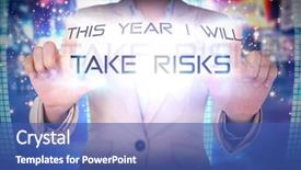  Presentation with green radar screen - Cool new presentation design with well led - businesswoman touching against glittering screen backdrop and a ocean colored foreground