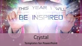  Presentation with plasma screen - Colorful slides enhanced with well led - businesswoman touching against glittering screen backdrop and a coral colored foreground