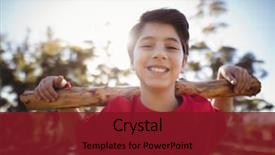  Presentation with obstacle course - Amazing theme having well logging - portrait happy boy exercising backdrop and a tawny brown colored foreground